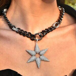 New Handmade Designer Chanour Megan Statement Necklace MSRP $250
